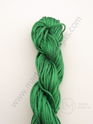 Sfoară de polyester 1mm verde ~25 metri 1 buc 441099
