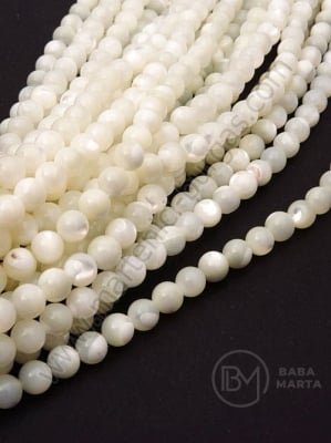 Collier cu margele de perle ~6 mm, calitate A ~64 buc. 352152