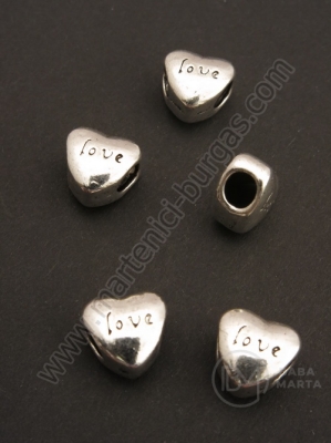Mărgele 11x11x7mm gaură metalică ~4mm 1 buc 309563