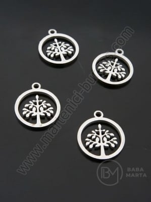 Pendant din lemn de OȚEL (304) 14x12x1.1mm 1 pachet 1 bucată 305758