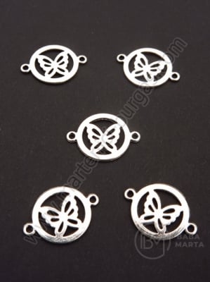 Element de conectare 20x14.5mm color argintie 10 buc 308879