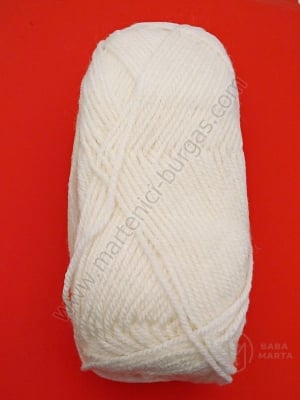 Fir alb 30% lână 70% acrilic Fire Art Shetland 100g ~220 metri 431381