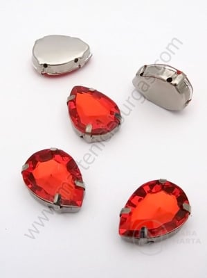 Pietriș acrilic 13x18mm red in coș metalic 1 pachet 4 buc 151719