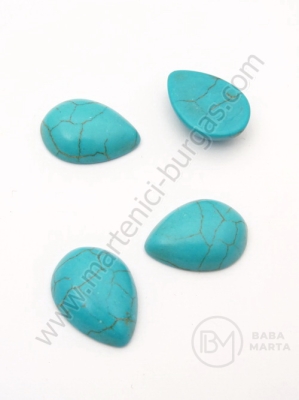 Caboșon turcoaz 13x18x6mm 1 pachet 5 buc 191195
