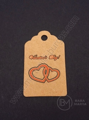 Etichete carton 50x30x0.4mm gaură 5mm 1 pachet 20 buc 111233