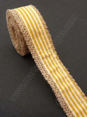 Bandă de pânză de sac cu bandă textilă width 25mm - length ~2 meters 1 roll 462068