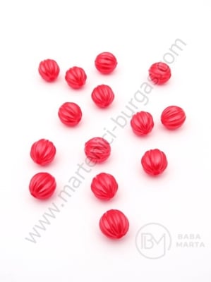 Mărgele în relief, perla roșie 8mm, 1 pachet 40g ~162 buc 312097