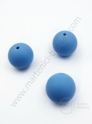 Bilă de mărgele din silicon cu gaură de 20 mm, 2 mm, 1 paquet, 2 pc. 317128