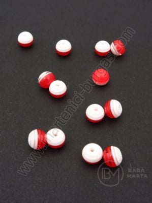 Minge de caucait alb-roșie 8mm 1 paquet 50 buc 312105