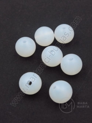 Bilă de mărgele din silicon 12mm gaură 1.5mm 1 paquet 5 buc 317036