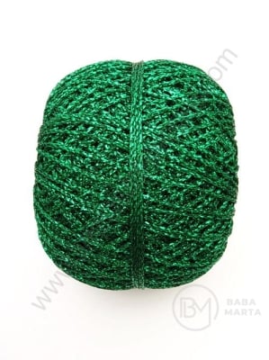 Lamé verde brocart 90%lamé 10%poliamidă 50g 350m 431298