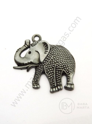Pandantiv metalic 35x36mm elefant 1 buc 305565