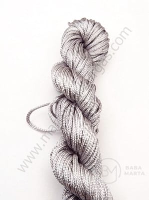 Cordon din poliester 1mm gri ~25 metri 1 bucată 441102