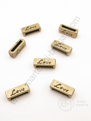 Mărgele metallice 13x5mm bronz antic 10 buc 308698