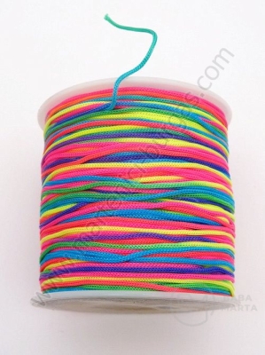 Cordon colorat din poliester ~0.8 mm ~125 metri 1 rola 441359