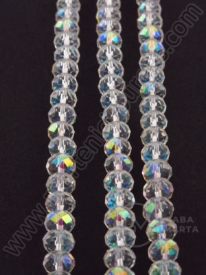 Cristal 6x4mm curcubeu transparent 42cm ~90 buc 1 buc 342131
