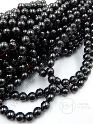 Bilă de hematit 8mm magnetică clasa A ~50 buc ~40cm 1 buc 352950