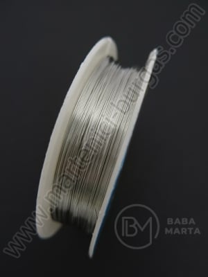 Sârmă de cupru 0.2mm argintiu 1 rolă ~35 metri 141107
