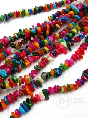 Colier din sidef natural ~5~8mm ~85cm 1 buc 355623