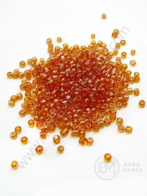 Mărgele transparente din sticlă perlată 2mm 50g 332151