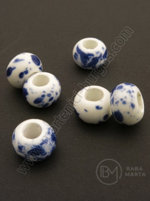 Mărgele de porțelan 13x9mm pictate 1 buc 335224