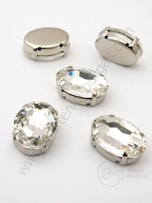 Placă de sticlă (cristal) 13x18mm transparentă în cutie metalică 1 pachet 2 buc 151527