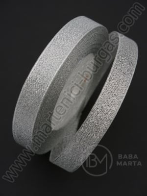 Panglică organza 15mm argint ~22 metri 451485