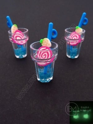 Lampă suspendată 20x13mm borcan cu cocktail de fructe 1 paquet 2 pieces 335608