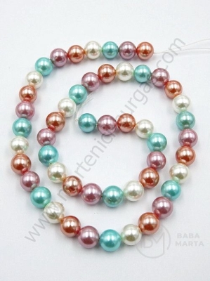 Perle Mallorca 8mm ASORTATE ~40cm ~49buc 1 șir 355067