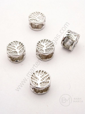 Mărgele 8x5mm alamă pomul veilii gaură 3x5mm 1 pachet 2 buc 305345
