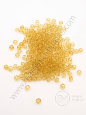 Margele de sticla aurii transparente 3mm 50g 333103