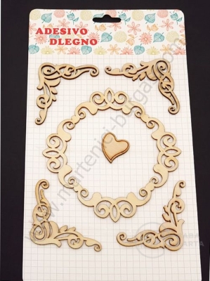 Elemente decorative din lemn 1 pachet 182025