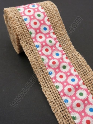 Bandă de pânză de sac cu bandă textilă width 50mm - length ~2 meters 1 rollă 462079