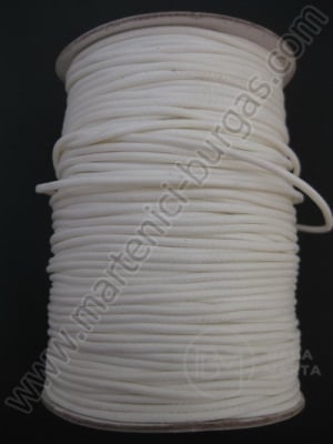 Sfoară coreeană albă 1.5mm 1 metru 441047