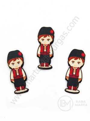 Figurină din lemn 24x10x2.5mm boy 1 pack 10 pcs 182439