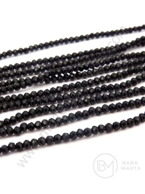 Șir de cristale ~2x~1.5mm gaură neagră 0.6mm ~240 pcs ~37cm 1 buc 342485