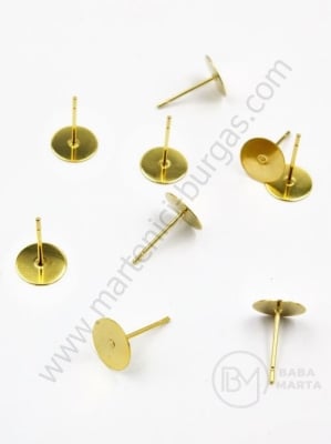Închizatore cercei 12x8x0.8mm OȚEL (304) 1 pachet 4 buc 305841