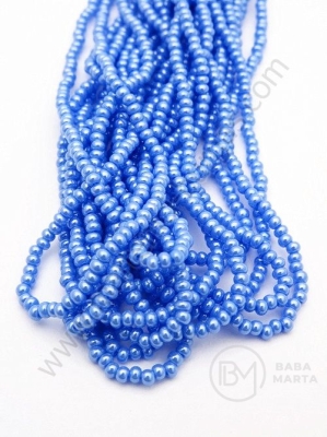 Mărgele cehe PRECIOSA din glass 2mm ~55cm şir 1 paket 12 şiruri 331759