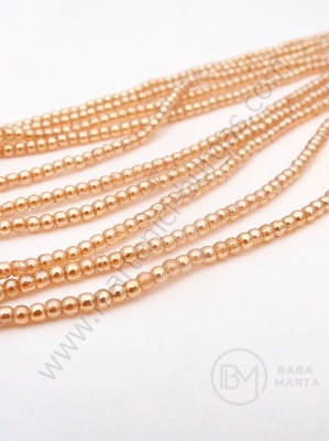 Mărgele de sticlă 2.5mm transparent AB gaură 0.7mm 1 buc 35.5cm ~175 buc 343803