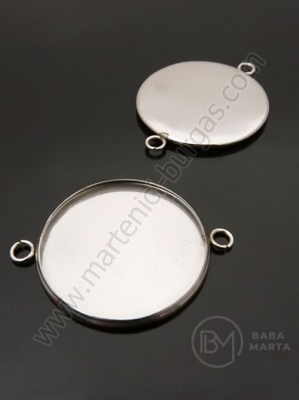 Bază Element OȚEL (304) pentru instalare 25mm 1 pachet 3 bucăți 307928