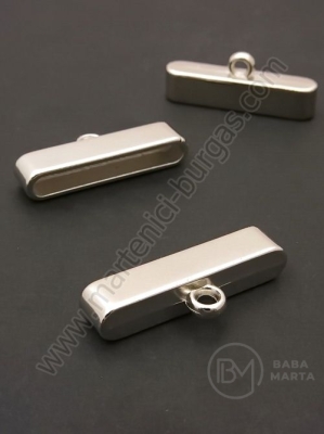 Duza plastic SSV 37x7x14mm culoare argintie 1 pachet 10 buc 318548