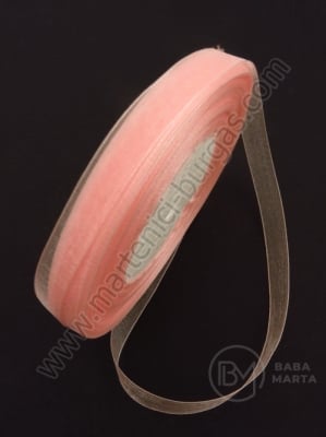 Panglică organza 10mm roz ~45 metri 451133