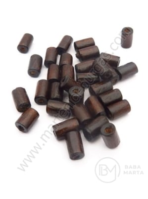 Cilindru de lemn maro 8x5mm 1 pachet 40g ~410 buc 321255