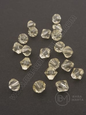Cristal 8mm transparent crem gaură 1mm 40g ~210 buc 311502