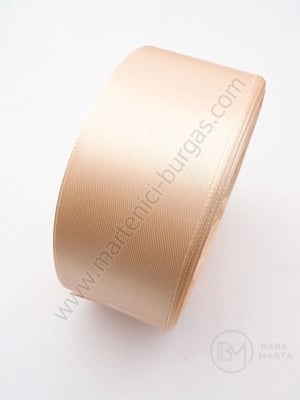 Panglică de satin 40mm color pearsică open ~22 meters 451575