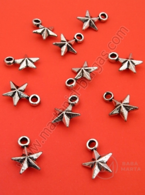 Pandantiv stea metalică 16x12mm 1 pachet 40g ~230 buc 318393