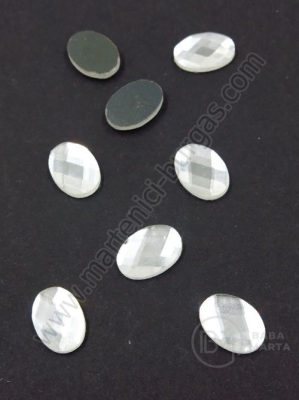 Pahar oval 10x14mm transparent pentru ruj fierbinte 1 pachet 20 bucăți 151443