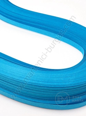 Benzi de quilling 5mm x 530mm albastre 1 pachet 120 buc 175048