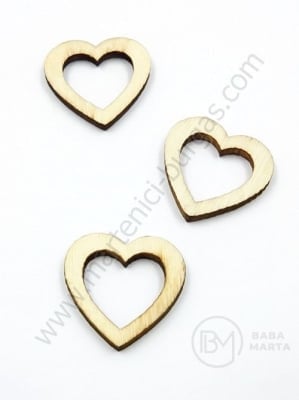 Inimă din lemn 30x2.5mm 1 pack 10 pieces 182471