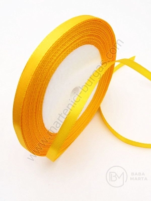 Panglică de satin 6mm aurie ~22 meters 451583
